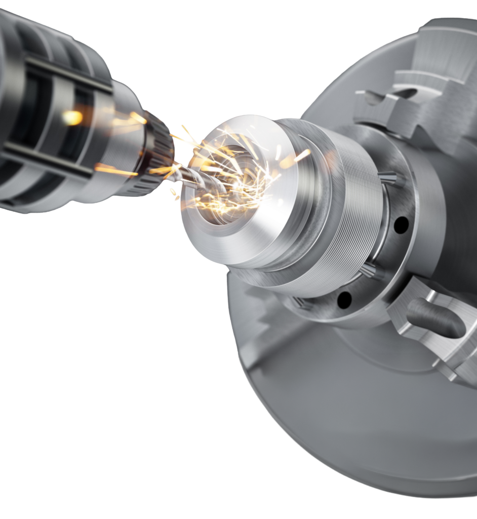 CNC machining with sparks